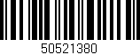 Código de barras (EAN, GTIN, SKU, ISBN): '50521380'