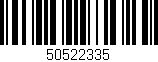 Código de barras (EAN, GTIN, SKU, ISBN): '50522335'