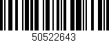 Código de barras (EAN, GTIN, SKU, ISBN): '50522643'