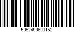 Código de barras (EAN, GTIN, SKU, ISBN): '5052498690152'
