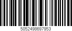 Código de barras (EAN, GTIN, SKU, ISBN): '5052498697953'