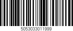 Código de barras (EAN, GTIN, SKU, ISBN): '5053033011999'