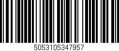 Código de barras (EAN, GTIN, SKU, ISBN): '5053105347957'