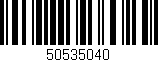 Código de barras (EAN, GTIN, SKU, ISBN): '50535040'