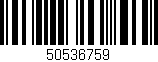Código de barras (EAN, GTIN, SKU, ISBN): '50536759'