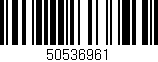 Código de barras (EAN, GTIN, SKU, ISBN): '50536961'