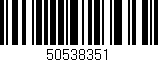 Código de barras (EAN, GTIN, SKU, ISBN): '50538351'