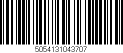 Código de barras (EAN, GTIN, SKU, ISBN): '5054131043707'