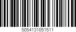 Código de barras (EAN, GTIN, SKU, ISBN): '5054131051511'