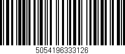 Código de barras (EAN, GTIN, SKU, ISBN): '5054196333126'