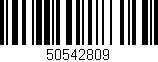 Código de barras (EAN, GTIN, SKU, ISBN): '50542809'