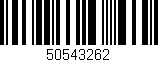 Código de barras (EAN, GTIN, SKU, ISBN): '50543262'