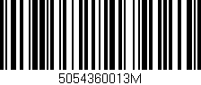 Código de barras (EAN, GTIN, SKU, ISBN): '5054360013M'