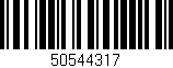Código de barras (EAN, GTIN, SKU, ISBN): '50544317'