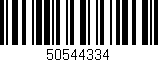 Código de barras (EAN, GTIN, SKU, ISBN): '50544334'