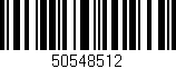 Código de barras (EAN, GTIN, SKU, ISBN): '50548512'