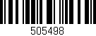 Código de barras (EAN, GTIN, SKU, ISBN): '505498'