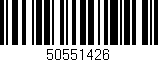 Código de barras (EAN, GTIN, SKU, ISBN): '50551426'