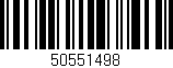 Código de barras (EAN, GTIN, SKU, ISBN): '50551498'