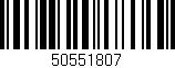 Código de barras (EAN, GTIN, SKU, ISBN): '50551807'