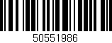 Código de barras (EAN, GTIN, SKU, ISBN): '50551986'