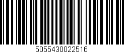 Código de barras (EAN, GTIN, SKU, ISBN): '5055430022516'