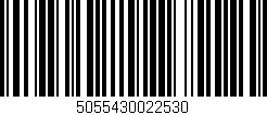 Código de barras (EAN, GTIN, SKU, ISBN): '5055430022530'
