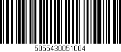 Código de barras (EAN, GTIN, SKU, ISBN): '5055430051004'