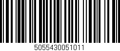 Código de barras (EAN, GTIN, SKU, ISBN): '5055430051011'