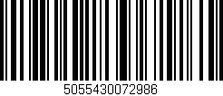 Código de barras (EAN, GTIN, SKU, ISBN): '5055430072986'
