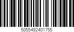 Código de barras (EAN, GTIN, SKU, ISBN): '5055492401755'