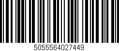 Código de barras (EAN, GTIN, SKU, ISBN): '5055564027449'