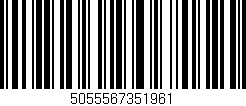 Código de barras (EAN, GTIN, SKU, ISBN): '5055567351961'