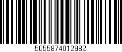 Código de barras (EAN, GTIN, SKU, ISBN): '5055874012982'
