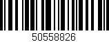 Código de barras (EAN, GTIN, SKU, ISBN): '50558826'