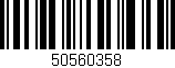 Código de barras (EAN, GTIN, SKU, ISBN): '50560358'