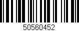 Código de barras (EAN, GTIN, SKU, ISBN): '50560452'