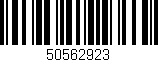 Código de barras (EAN, GTIN, SKU, ISBN): '50562923'