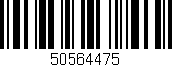 Código de barras (EAN, GTIN, SKU, ISBN): '50564475'