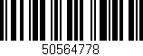 Código de barras (EAN, GTIN, SKU, ISBN): '50564778'