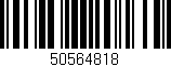 Código de barras (EAN, GTIN, SKU, ISBN): '50564818'