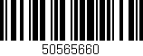 Código de barras (EAN, GTIN, SKU, ISBN): '50565660'