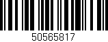 Código de barras (EAN, GTIN, SKU, ISBN): '50565817'