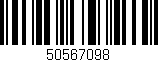 Código de barras (EAN, GTIN, SKU, ISBN): '50567098'