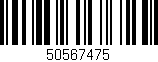 Código de barras (EAN, GTIN, SKU, ISBN): '50567475'