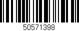 Código de barras (EAN, GTIN, SKU, ISBN): '50571398'