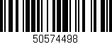 Código de barras (EAN, GTIN, SKU, ISBN): '50574498'