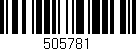 Código de barras (EAN, GTIN, SKU, ISBN): '505781'