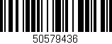 Código de barras (EAN, GTIN, SKU, ISBN): '50579436'