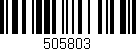Código de barras (EAN, GTIN, SKU, ISBN): '505803'